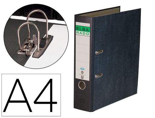 [2155301] ELBA - Archivador de Palanca A4 Lomo 80mm Jaspeado (Ref.100081018)