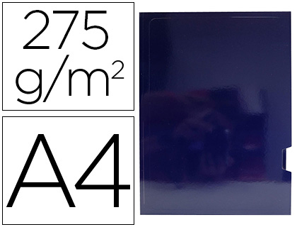 [2155304] ELBA - Subcarpetas Paquete 25 ud A4 Plastificada Azul 275 G (Ref.400042264)