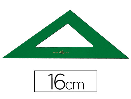 [2002879] FABER CASTELL - ESCUADRA FABER 16 CM PLASTICO VERDE (Ref.566/16)