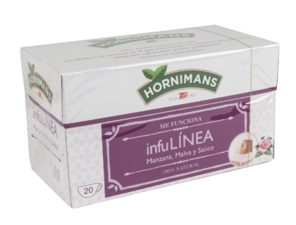 [2059898] HORNIMANS - TE INFULINEA MANZANA MALVA Y SAUCO 20 BOLSAS (Ref.49567)