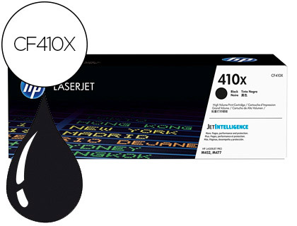 [9064750] HP ( HEWLETT PACKARD ) - 410X High Yield NEGRO ORIGINALES Toner Laser ORIGINALES Cartridge () (Ref.CF410X)
