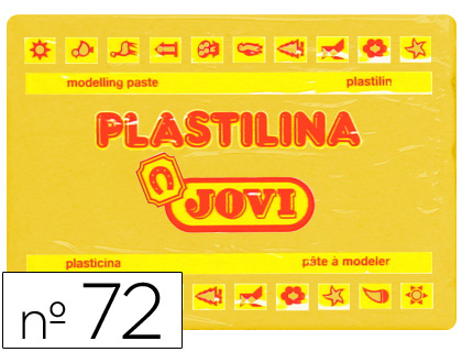 [2022151] JOVI - PLASTILINA 72 AMARILLO OSCURO -UNIDAD -TAMAÑO GRANDE (Ref.72-03)