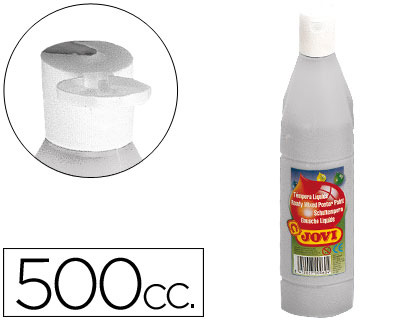 [9039123] JOVI - Tempera LÍQUIDA PLATA 500ML (Ref.50637)