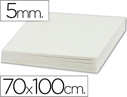 [2035833] LIDERPAPEL - Cartón PLUMA DOBLE CARA 70X100 ESPESOR 5 MM (Ref.LU05)