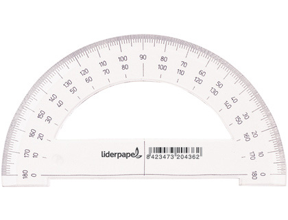 [2020436] LIDERPAPEL - SEMICIRCULO 14 CM PLASTICO (Ref.SM01)