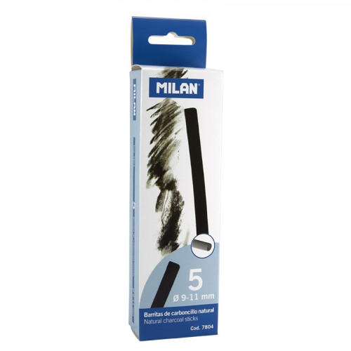 [1218679] MILAN - Carboncillo Natural Caja 5 barras 9-11 mm (Ref.7804)