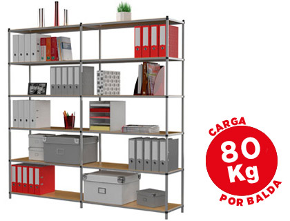 [9076117] PAPERFLOW - Stantería Modulo inicial RANGECO Estructura metálica 602df.02 (Ref.602DF02)