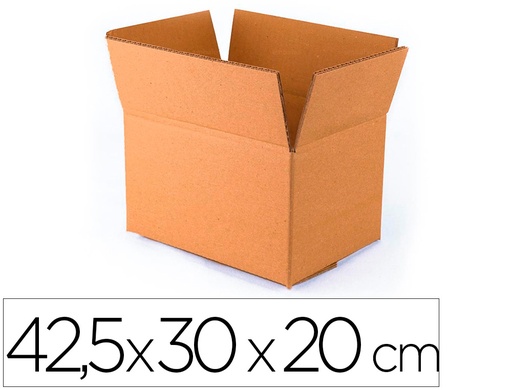 [2075239] Q-CONNECT - CAJA PARA EMBALAR FONDO AUTOMATICO MEDIDAS 425X300X200 MM ESPESOR Cartón 3 MM (Ref.KF26140)