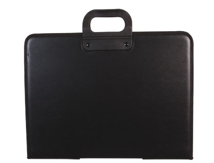 [2035739] Q-CONNECT - CARTERA PORTADOCUMENTOS NEGRA CON ASA CON CREMALLERA DIN A3 420X297 MM (Ref.KF00278)