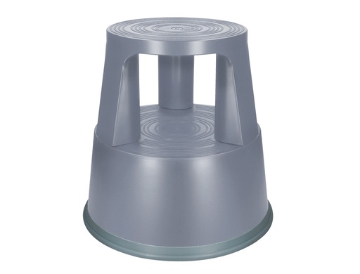 [2025381] Q-CONNECT - TABURETE RUEDAS RETRACTILES TRES RUEDAS -DOS NIVELES GRIS (Ref.KF00634)