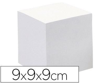 [2078606] QUO VADIS - TACO PAPEL ENCOLADO BLANCO 680 HOJAS 100% RECICLADO 90 G/M2 90X90X90 MM (Ref.236004Q)