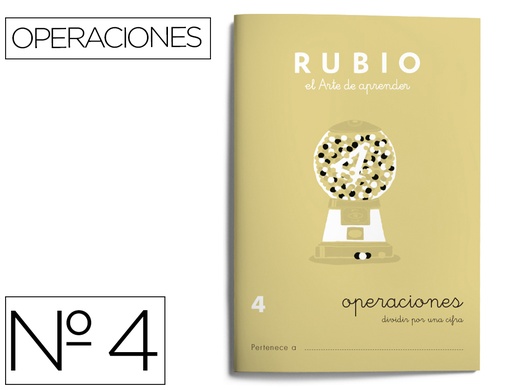[9022449] RUBIO - Cuaderno OPERACIONES 4 (Ref.P4)