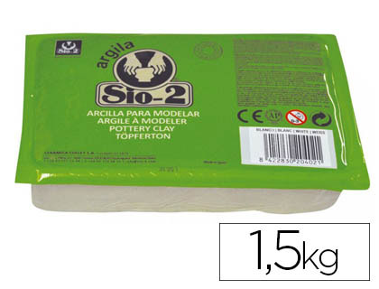 [2075003] SIO-2 - ARCILLA BLANCA PAQUETE DE 1.5 KG (Ref.2044000100)