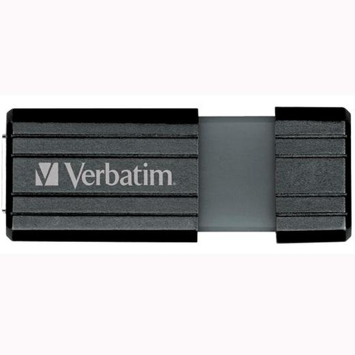 [1482938] VERBATIM - Memoria USB PinStripe USB 2.0 16GB Negro (CANON L.P.I. 0,24€ Incluido) (Ref.49063)