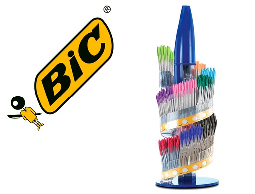 [9064898] BIC - Boligrafo cristal family expositor de 770 unidades surtidas promo regalo 150 cristal azul (Ref. 961592 (958148/947132/961592))
