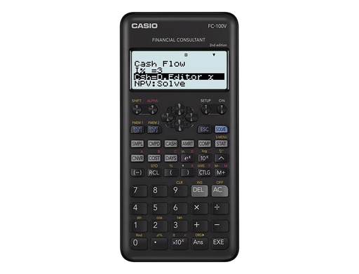 [1196689] CASIO - Calculadora financiera Financiera 10+2 dígitos Pila (Ref.FC-100V)