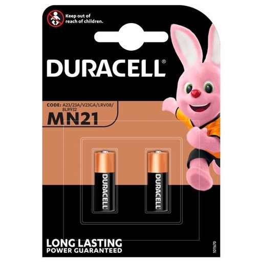 [2074410] DURACELL - PILA ALCALINA SECURITY PARA MANDO 12V BLISTER 2 UNIDADES (Ref.MN21)