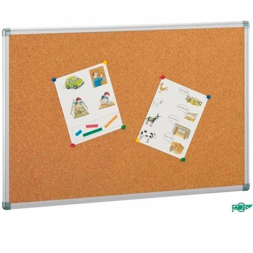 [9942601] FAIBO - TABLERO CORCHO SOLIDO MARCO ALUMINIO 122x300 cm (Ref.601-7)