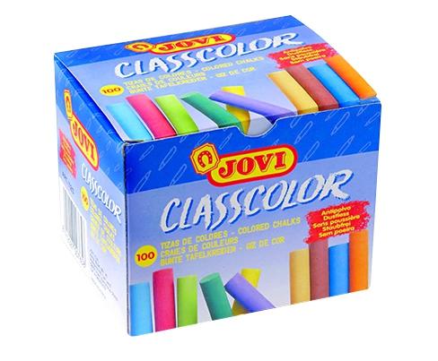 [1152692] JOVI - Tizas Caja 100 ud Colores surtidos Antipolvo (Ref.1120)
