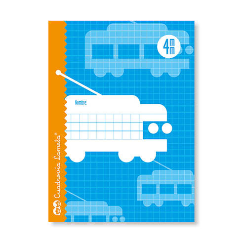 [1005004] LAMELA - Libreta Cubierta basica 16 Hojas 4º Cuadr. 4 Pack 25 Ud 0 (Ref.5004)