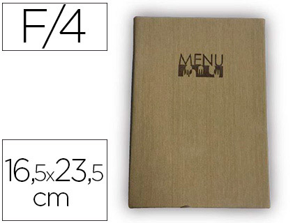 [2300008] LIDERPAPEL - PORTAMENUS PU 16,5 X 23,5 CM CON 4 FUNDAS (Ref.PM05)