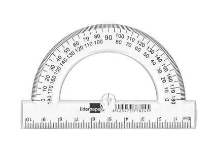 [2077824] LIDERPAPEL - SEMICIRCULO 10 CM PLASTICO (Ref.SM02)