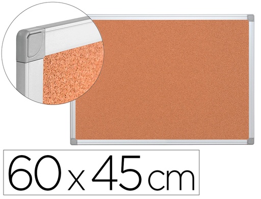 [2026366] Q-CONNECT - PIZARRA CORCHO MARCO DE ALUMINIO 60X45 CM (Ref.KF03560)