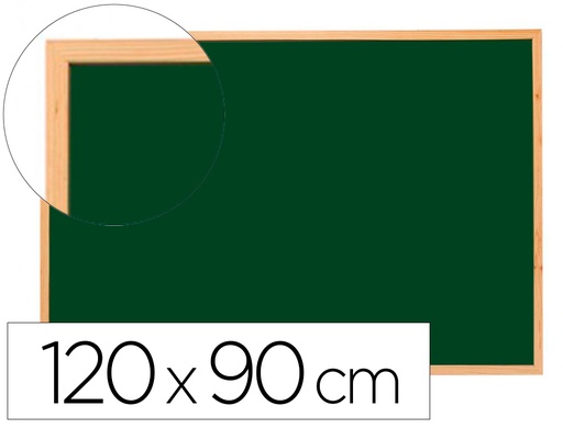 [2027525] Q-CONNECT - PIZARRA VERDE MARCO DE MADERA 120X90 CM SIN REPISA (Ref.KF03586)