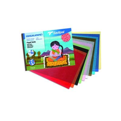 [9936115] SADIPAL - BLOCK MANUALIDADES 10 hojas PAPEL SEDA (Ref.5979)