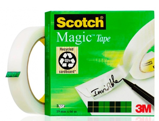 [1767261] SCOTCH - Cinta Adhesiva 19mmX66m Invisible KT000040651 (Ref.70005242303)
