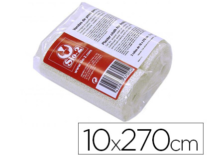 [2075008] SIO-2 - VENDAS YESO 10X270 CM PAQUETE DE 2 ROLLOS IDEAL PARAMASCARAS MOLDES Y MAQUETAS (Ref.3600000100)