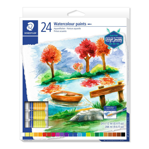 [9937583] STAEDTLER - ACUARELAS 8880 DESIGN JOURNEY (tubo) ESTUCHE de 24 (Ref.8880 C24)