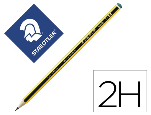 [9073092] STAEDTLER - Lapiz Noris Madera 2 H Grafito Hexagonal (Ref.120-4)