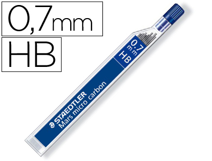 [9073110] STAEDTLER - Mina Mars Micro GRAFITO TUBO 12ud Trazo 0.7mm "HB" (Ref.250 07-HB)