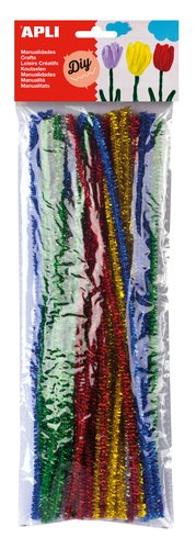 [1941778] APLI - Bolsa 50 Limpiapipas brillantes surtidas (Ref.13066)