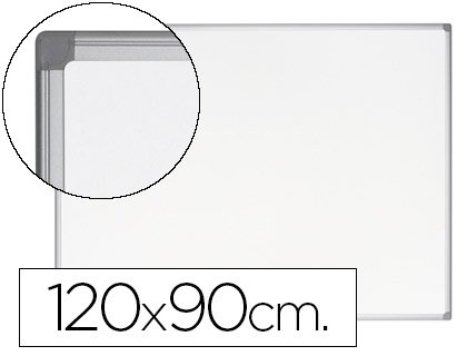 [9078133] BI-OFFICE - Pizarra Vitrificada Earth-It 90x120 Mural Blanca y marco de aluminio PVE90120 (Ref.CR0820790)