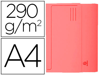 [2063275] EXACOMPTA - SUBCARPETA CARTULINA CON BOLSA DIN A4 ROJO 290 GR (Ref.47675E)
