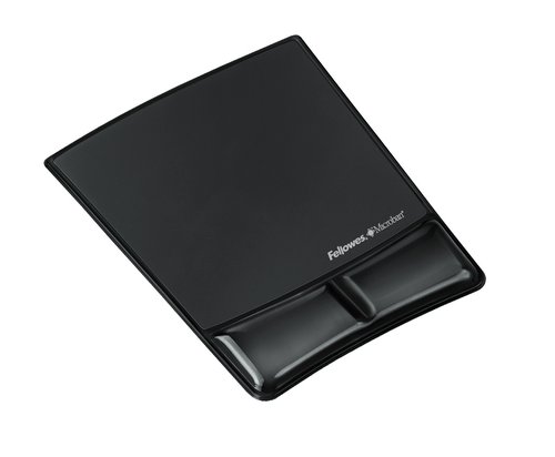 [1802544] FELLOWES - Alfombrilla de ratón con reposamuñecas Negro Gel (Ref.9182301)