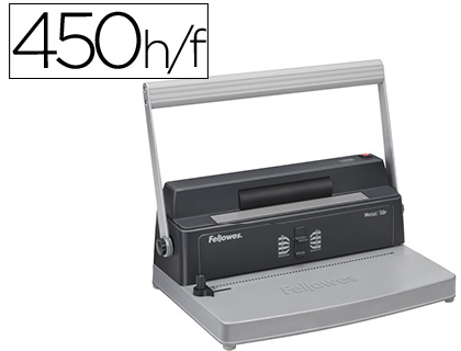 [9050035] FELLOWES - Encuadernadora 50R Espiral metalica 375X240X120 Taladro regulable (Ref.5600501)