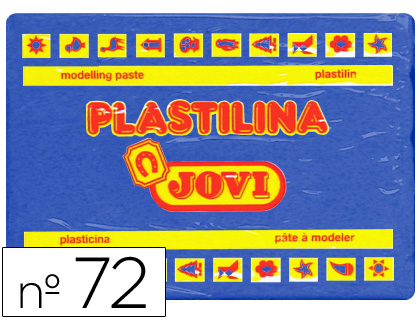 [2022160] JOVI - PLASTILINA 72 AZUL OSCURO -UNIDAD -TAMAÑO GRANDE (Ref.72-13)
