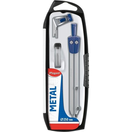 [9218422] MAPED - Compases Star Estuche compuesto de 3:piezas 1 compas, 1 abrazadera y 1 estuche de minas (Ref.197512)