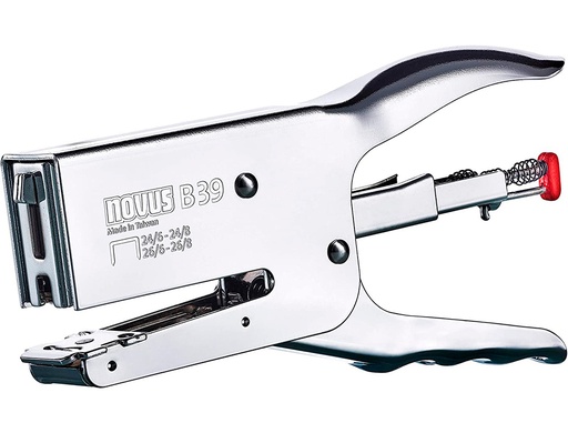 [9160593] NOVUS - DAHLE - Grapadora tenaza b39 cromada capacidad 50 hojas usa grapas 24/6-8 y 26/6-8 (Ref. 021-0094)