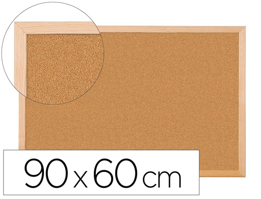 [2021814] Q-CONNECT - PIZARRA CORCHO 90X60 CM MARCO DE MADERA (Ref.KF03567)