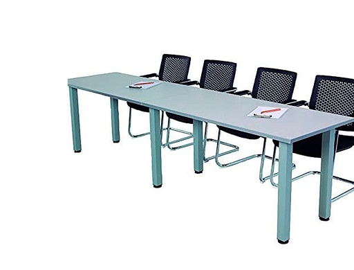 [9044215] ROCADA - Mesa de reunión circular Serie Meeting Melamina Diametro 120cm Gris (Ref.3006AT02)