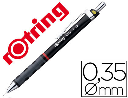 [2091028] ROTRING - PORTAMINAS TIKKY 0,35 MM NEGRO (Ref.1904694)