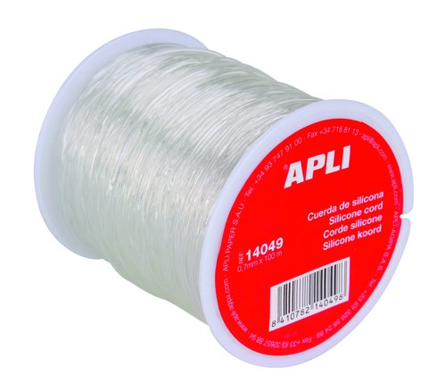 [1920600] APLI - Bobina de cuerda de silicona semi-elástica de 0,7 mm x 100 m (Ref.14049)
