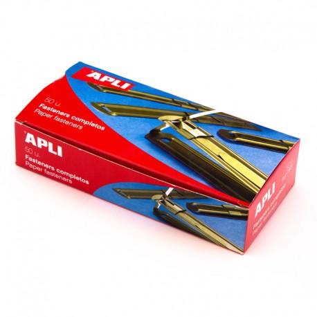 [9930197] APLI - FASTENER METAL DORADO (Caja de 50) (Ref.11831)