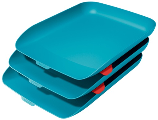 [9160239] LEITZ - Bandeja sobremesa plastico cosy set de 3 unidades azul 274x120x456 mm (Ref. 53582061)