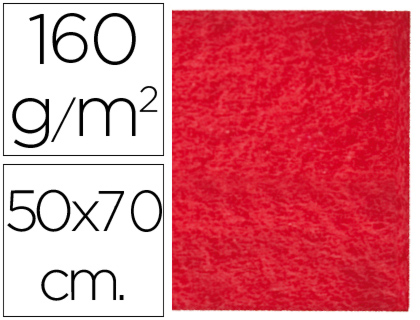 [2058666] LIDERPAPEL - FIELTRO 50X70CM ROJO 160G/M2 (Ref.FE01)