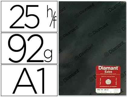 [2005765] PAPEL VEGETAL DIAMANT DIN A1 92 GR HOJA (Ref.DIN-A-1)